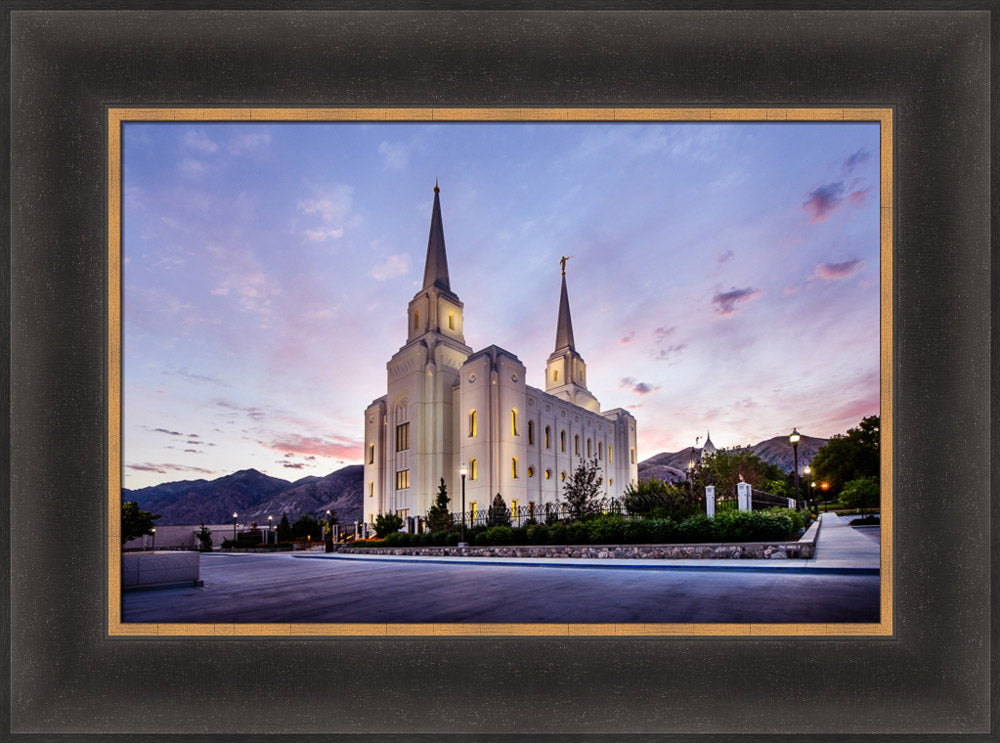 Brigham City Temple - Morning Rays by Scott Jarvie