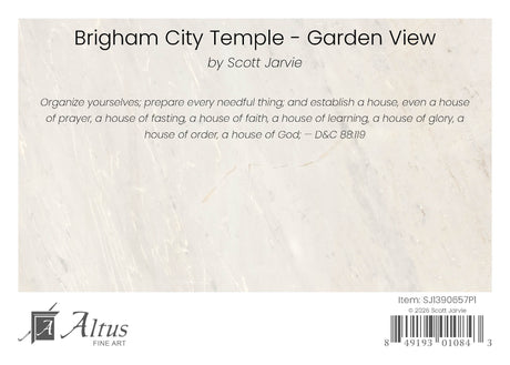 Brigham City Temple - Garden View