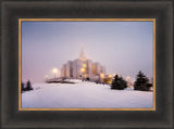 Calgary Temple - Morning Fog by Scott Jarvie