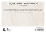 Calgary Temple - Gold Sunbursts