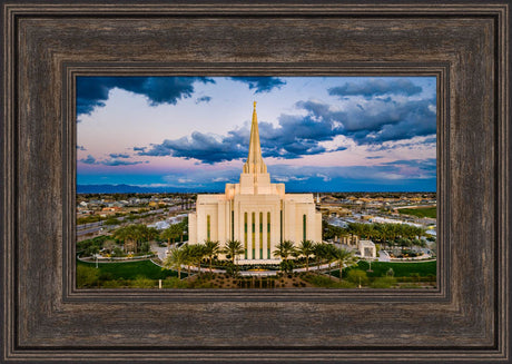 Gilbert Arizona Temple - Evening Aerial by Scott Jarvie