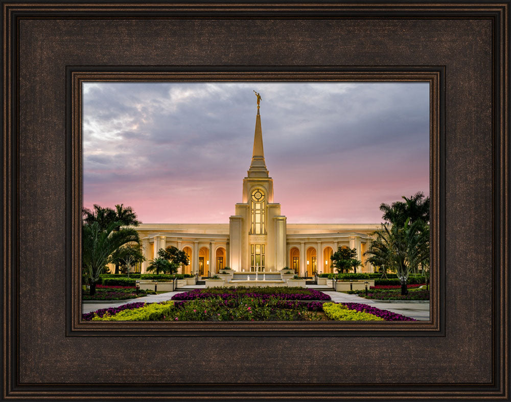 Fort Lauderdale Temple - Red Skies by Scott Jarvie | Altus Fine Art