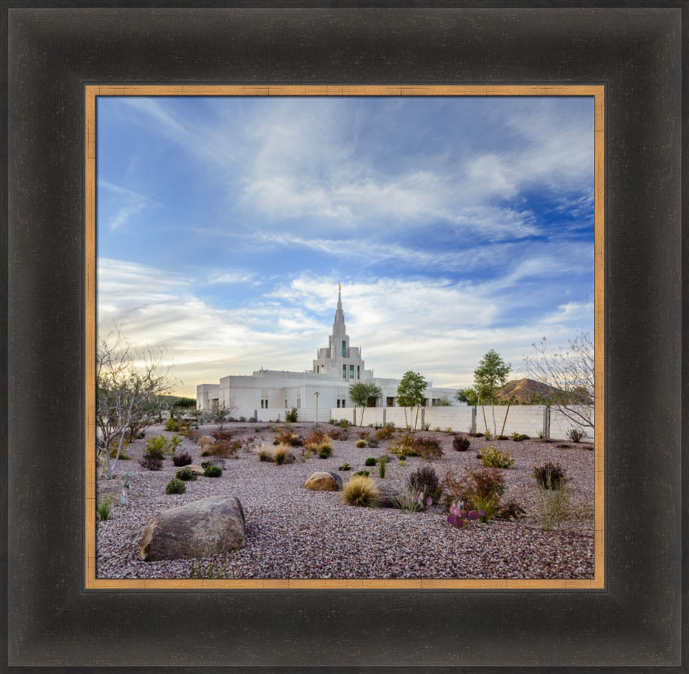 Phoenix Temple - Desert Scene by Scott Jarvie