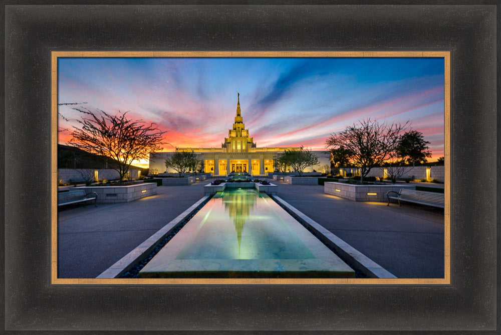 Phoenix Temple - Sunset by Scott Jarvie