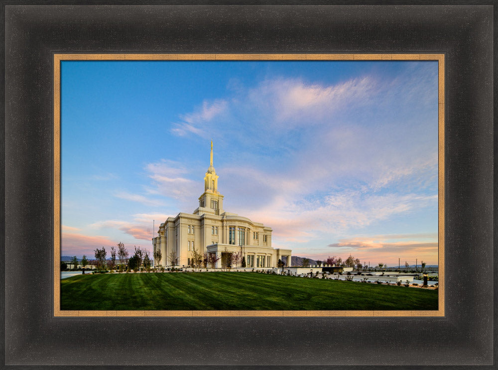 Payson Temple - Sunrise Corner by Scott Jarvie