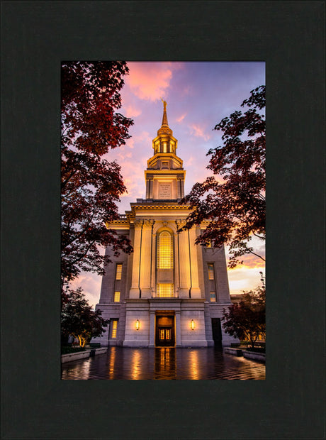 Philadephia Temple - Sunset Entrance
