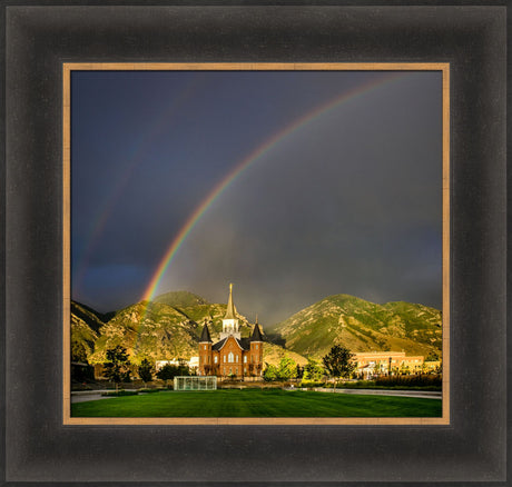 Provo City Center Temple - Double Rainbow by Scott Jarvie