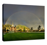Provo City Center Temple - Full Rainbow by Scott Jarvie