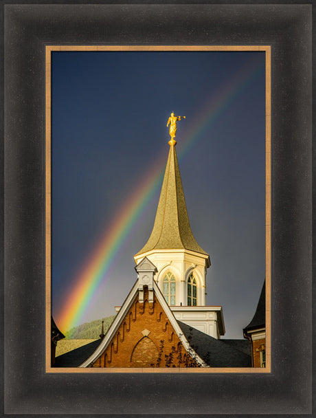 Provo City Center Temple - Angel Moroni and the Rainbow by Scott Jarvie