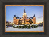 Provo City Center Temple - Statue in the Snow by Scott Jarvie