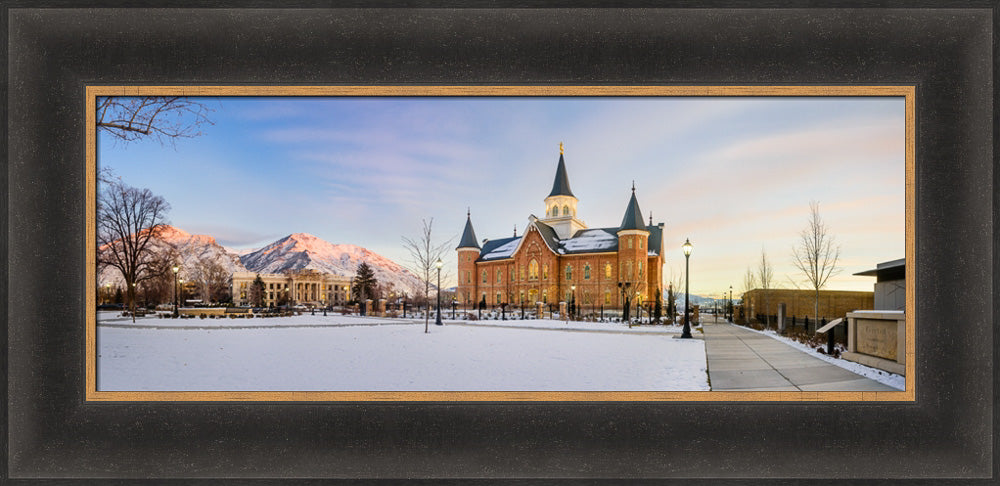 Provo City Center Temple - Snow Panorama by Scott Jarvie