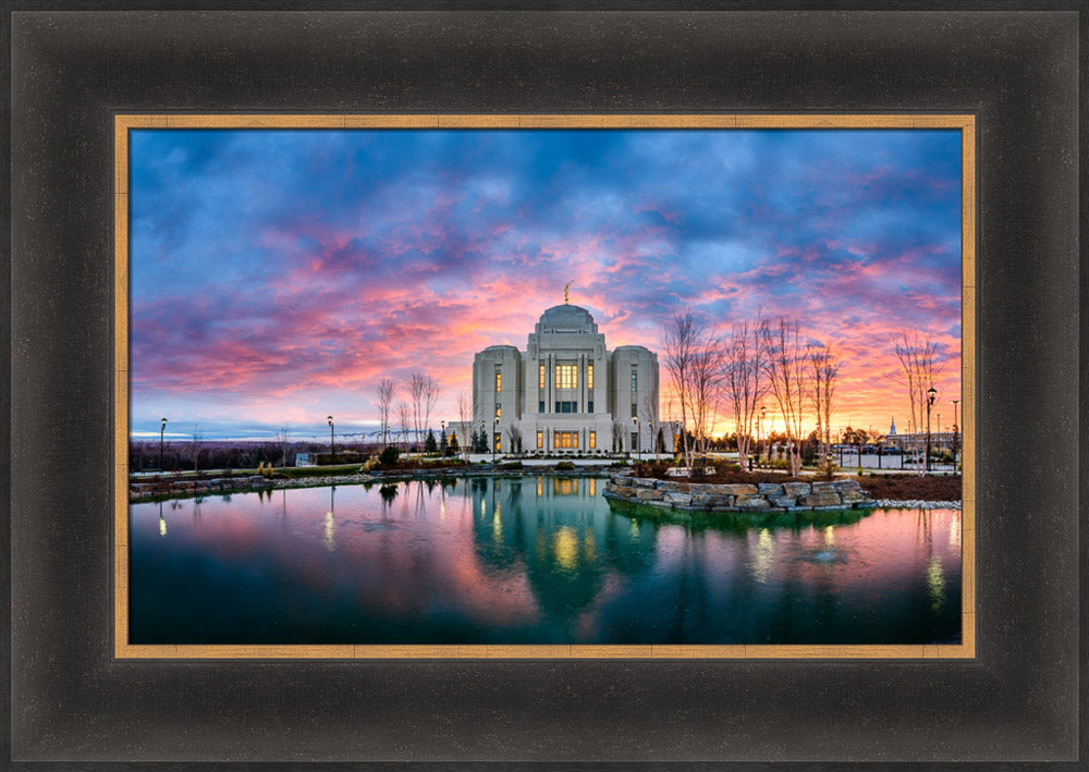 Meridian Temple - Colorful Sunset by Scott Jarvie