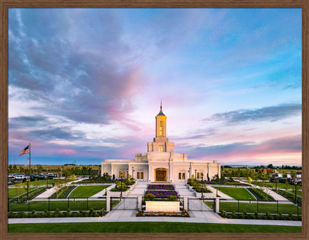 Moses Lake Temple - Garden Path by Scott Jarvie | Altus Fine Art