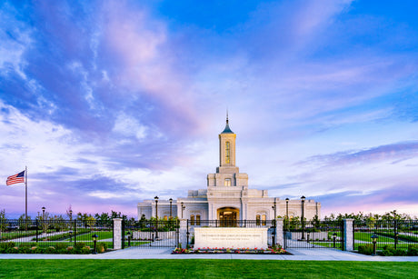 Moses Lake Temple - Purple Sky