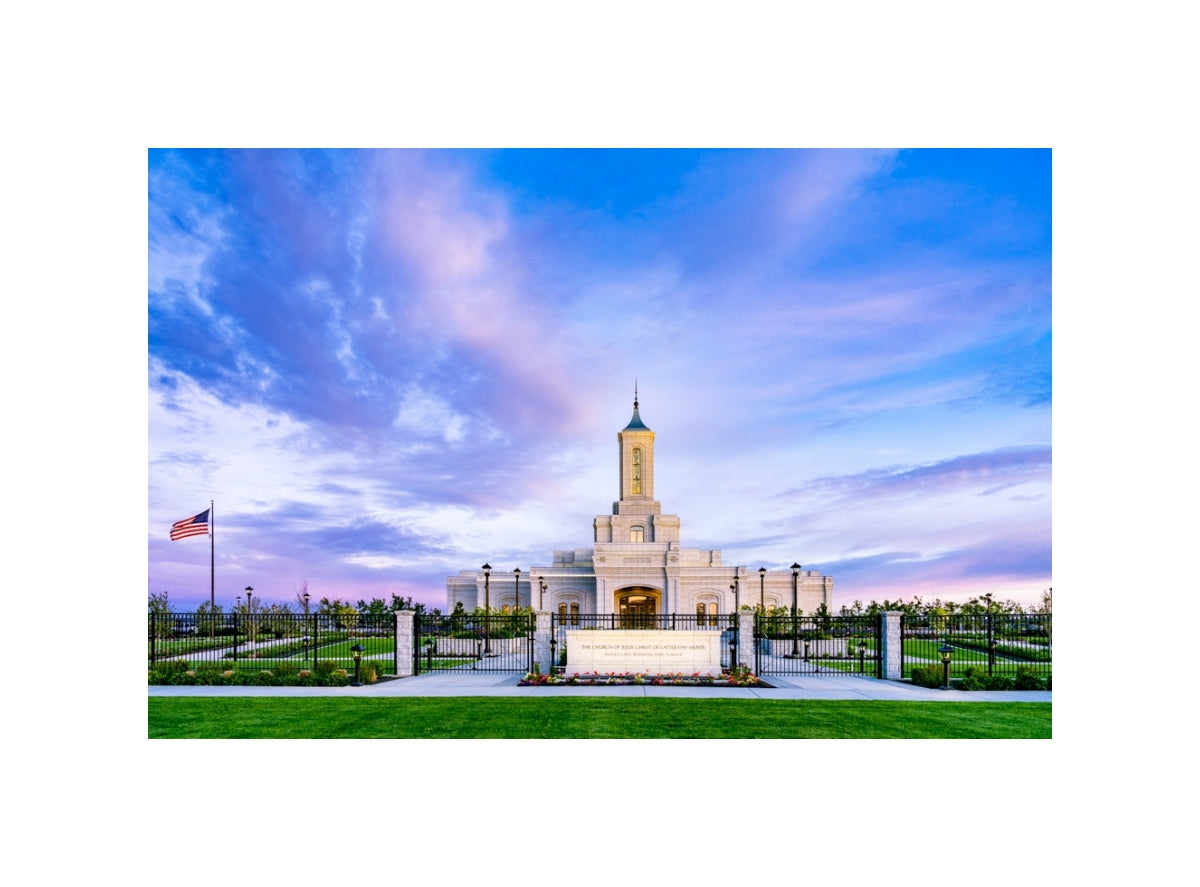 Moses Lake Temple - Purple Sky