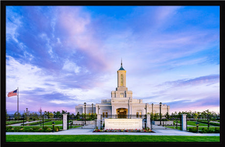 Moses Lake Temple - Purple Sky