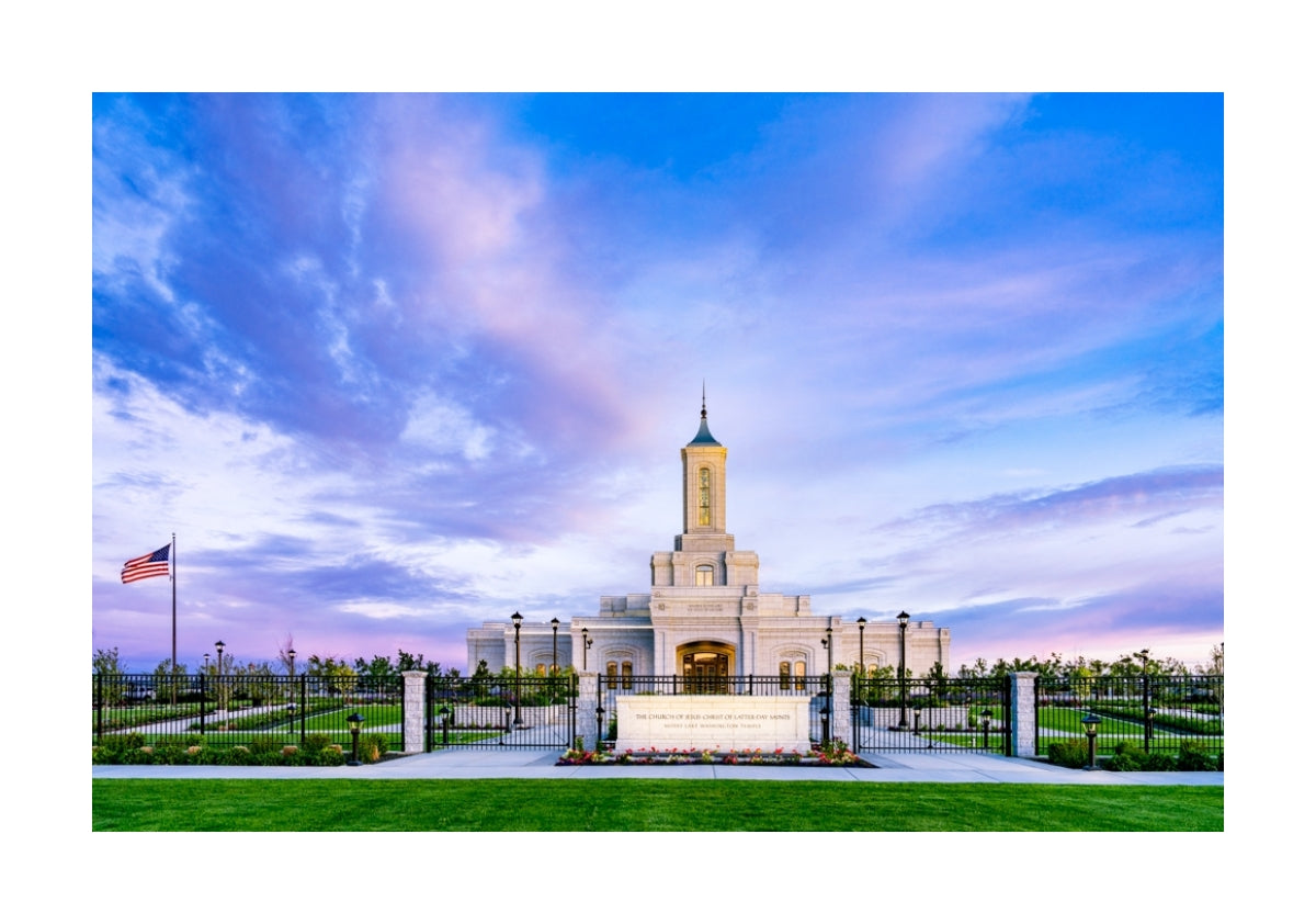 Moses Lake Temple - Purple Sky