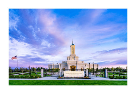 Moses Lake Temple - Purple Sky