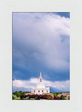 Orem Temple - Windows of Heaven - framed giclee canvas