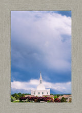 Orem Temple - Windows of Heaven - framed giclee canvas