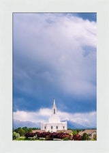 Orem Temple - Windows of Heaven - framed giclee canvas