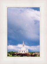 Orem Temple - Windows of Heaven - framed giclee canvas