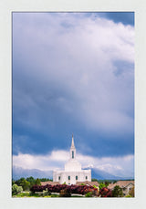 Orem Temple - Windows of Heaven - framed giclee canvas