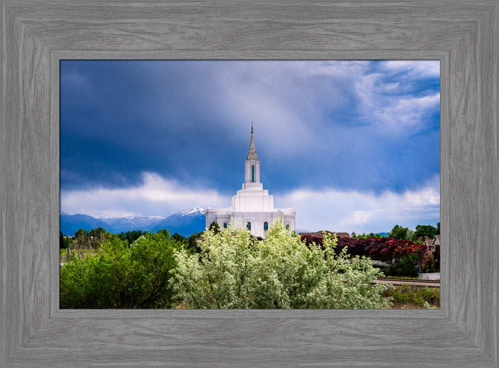 Orem Utah Temple  - Sanctuary - framed giclee canvas