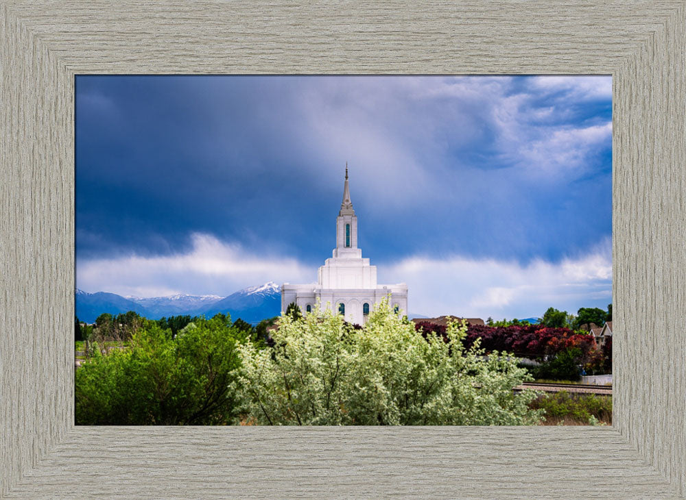 Orem Utah Temple  - Sanctuary - framed giclee canvas