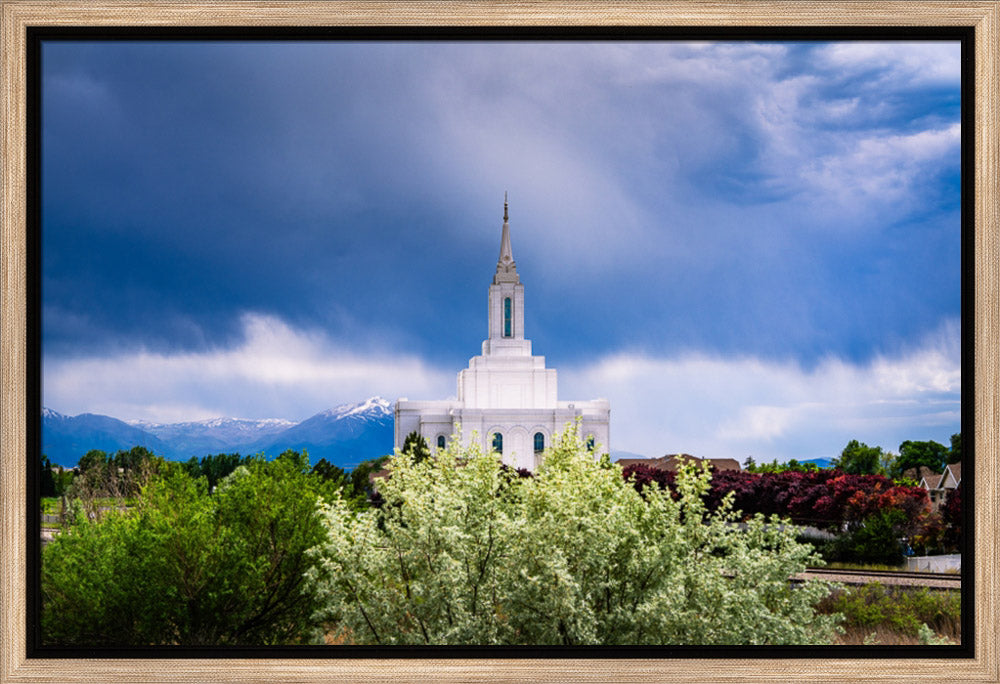 Orem Utah Temple  - Sanctuary - framed giclee canvas