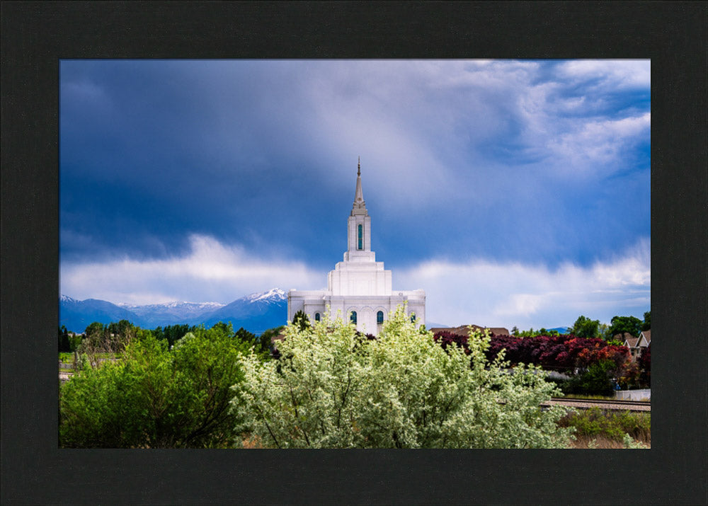 Orem Utah Temple  - Sanctuary - framed giclee canvas