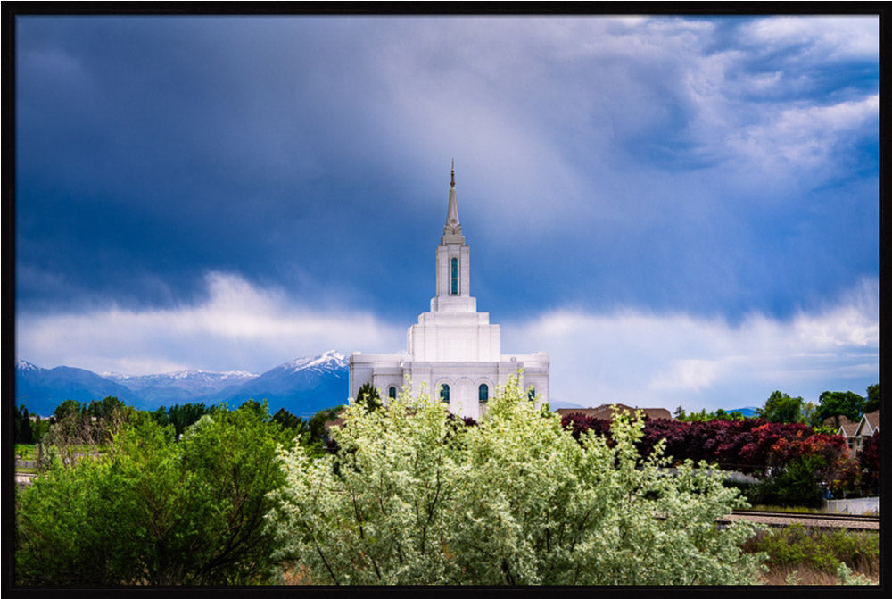 Orem Utah Temple  - Sanctuary - framed giclee canvas