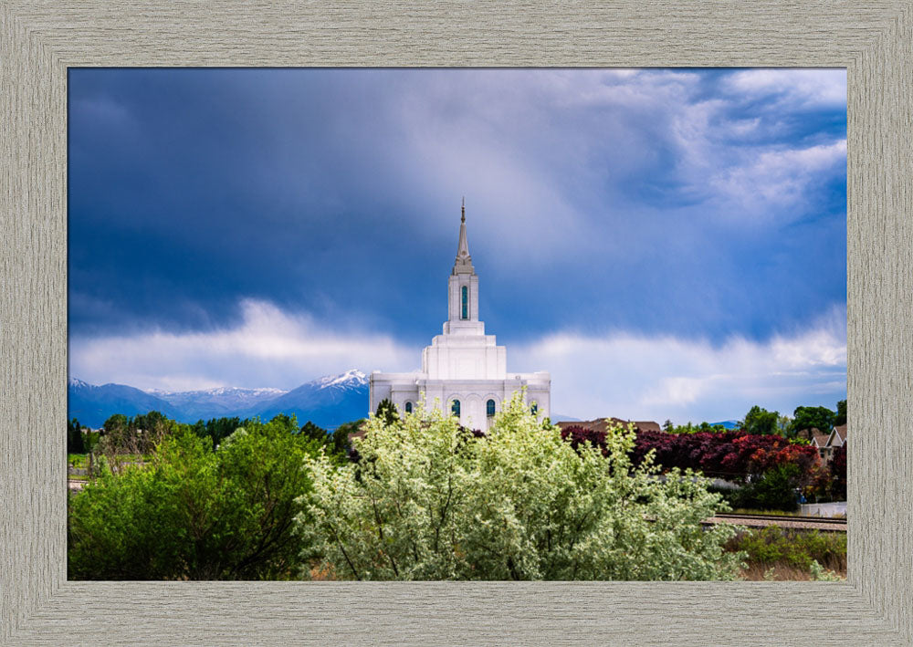 Orem Utah Temple  - Sanctuary - framed giclee canvas