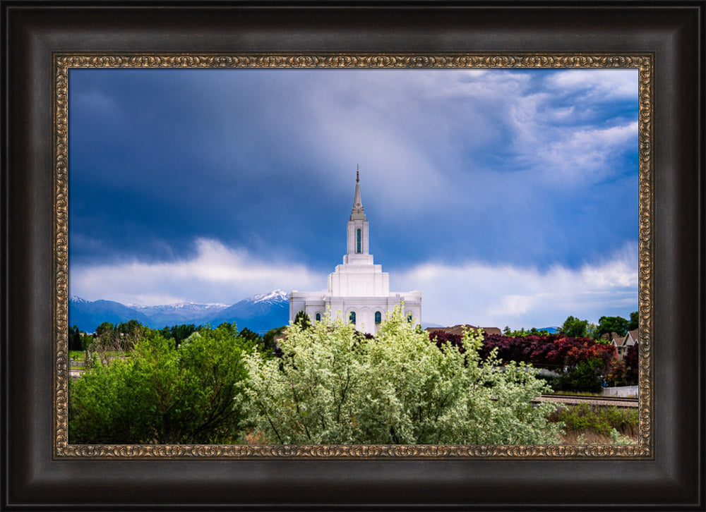 Orem Utah Temple  - Sanctuary - framed giclee canvas
