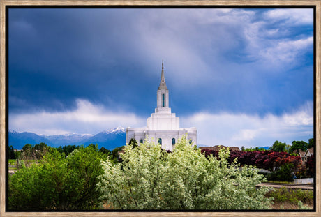 Orem Utah Temple  - Sanctuary - framed giclee canvas