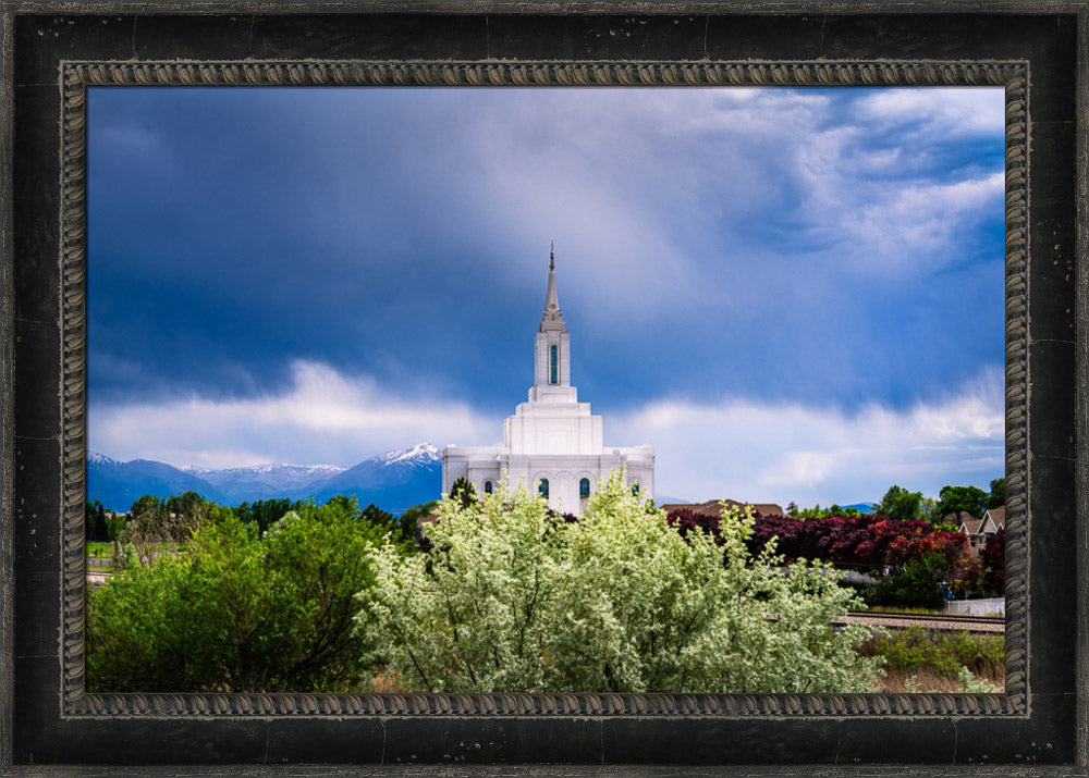 Orem Utah Temple  - Sanctuary - framed giclee canvas