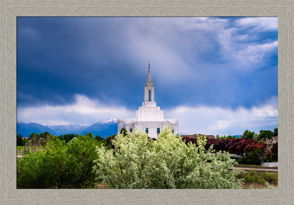 Orem Utah Temple  - Sanctuary - framed giclee canvas