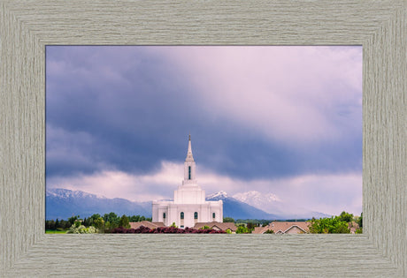 Orem Temple - Blessings - framed giclee canvas