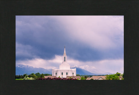 Orem Temple - Blessings - framed giclee canvas