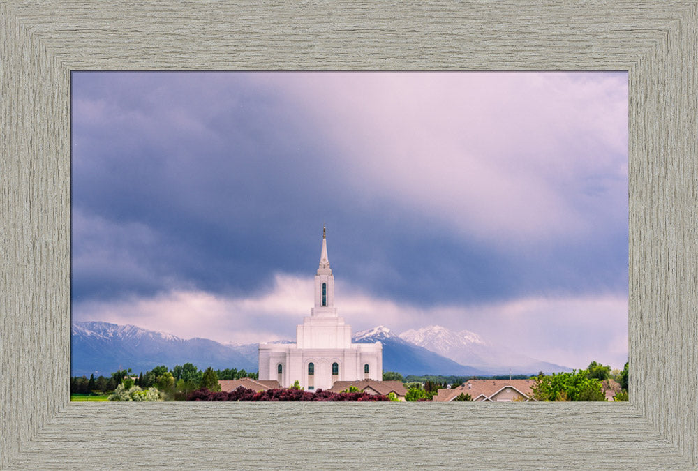 Orem Temple - Blessings - framed giclee canvas