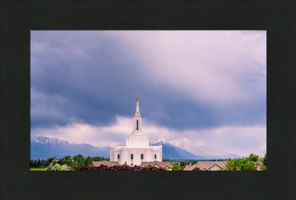 Orem Temple - Blessings - framed giclee canvas