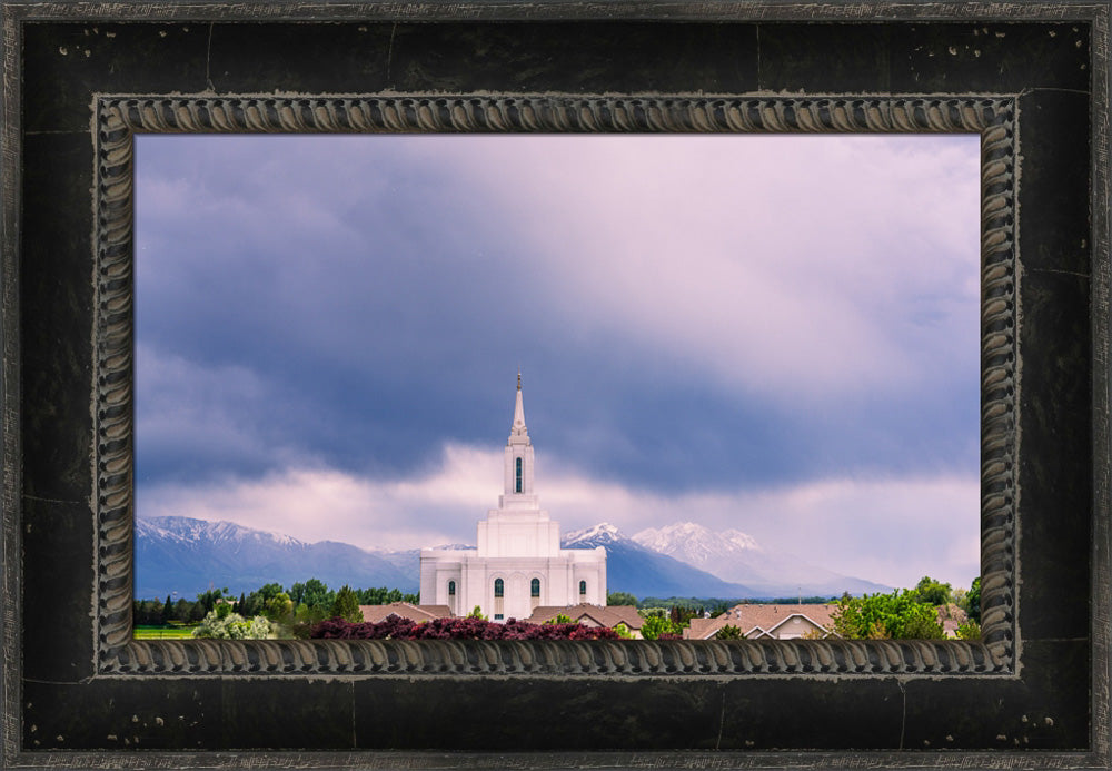 Orem Temple - Blessings - framed giclee canvas