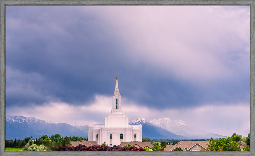 Orem Temple - Blessings - framed giclee canvas