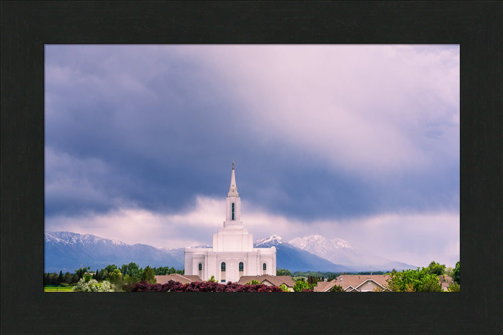 Orem Temple - Blessings - framed giclee canvas