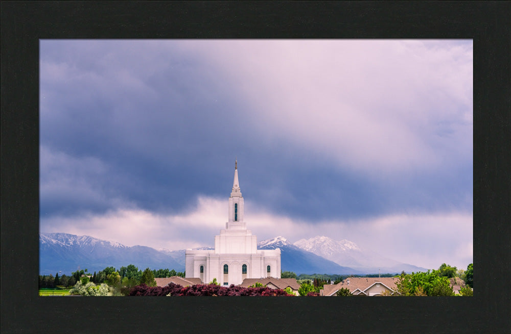 Orem Temple - Blessings - framed giclee canvas