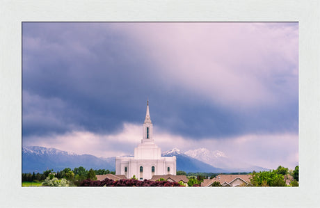 Orem Temple - Blessings - framed giclee canvas