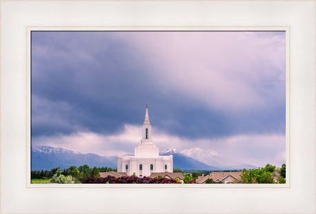 Orem Temple - Blessings - framed giclee canvas