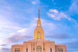 Red Cliffs Utah Temple - Pink Sky