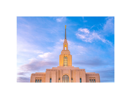 Red Cliffs Utah Temple - Pink Sky