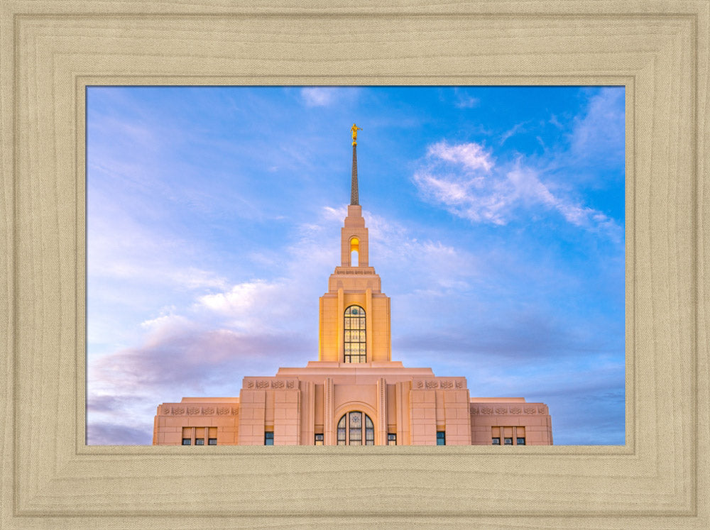 Red Cliffs Utah Temple - Pink Sky